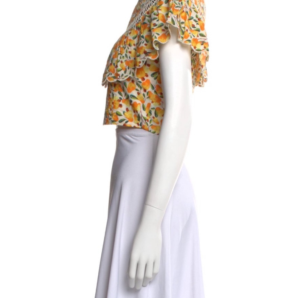 FARM Rio Citrus Blossom Ruffle Blouse - Picture 5 of 6